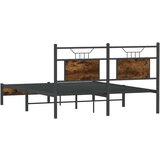  Posteljni okvir brez vzmetnice hrast 137x190 cm inženirski les, (21791685) | Shoptok.si