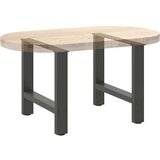 vidaXL Noge kavne mizice antracit 2 kosa 60x(42-43) cm jeklo, (21828642) | Shoptok.si