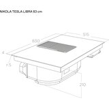 Elica NIKOLATESLA LIBRA EVO WH/A/83 - ploča za kuhanje s integriranom napom | shoptok.hr