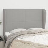  Uzglavlje s ušima svjetlosivo 147x23x118/128 cm od tkanine | shoptok.hr