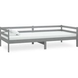  Dnevni ležaj od masivne borovine sivi 90 x 200 cm | Eponuda.com