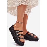 Boto Women Platform Slippers With Straps Black Nimiotte | shoptok.hr