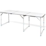 vidaXL Sklopivi stol za kampiranje prilagodive visine aluminijski | shoptok.hr