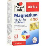 Doppelherz aktiv magnezijum 400, b vitamini i folna kiselina 30 tableta | ePonuda.com