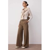 TRENDYOLMILLA ženske pantalone Twoaw26Pl00010, braon-braon Cene