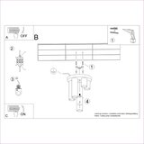 Nice Lamps Crna stropna svjetiljka Castro – | shoptok.hr