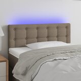 Maison Chic led posteljno vzglavje - vzglavna omarica - nočna omarica taupe 90x5x78/88 cm blago, (21706387) | Shoptok.si