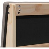  Tapecirani uzglavlje Sivo-smeđa 100 cm Čvrsto borovo drvo | shoptok.hr