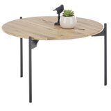 Konferencijski stočić AURA prečnika 55 cm hrast/antracit | Eponuda.com