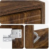  Ormar za cipele na zidu HAARLEM 71 x 17 x 86 cm Dimljeni hrast | shoptok.hr