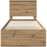  Krevetna konstrukcija Umjetnička hrastovina 75 x 190 cm | shoptok.hr