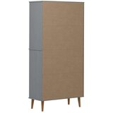  Knjižna omara MOLDE siva 85x35x170,5 cm trdna borovina, (20705820) | Shoptok.si
