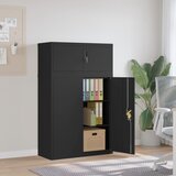 The Living Store Arhivska omara črna 90x40x145 cm jeklo - Arhivska Omara, (21835290) Cene