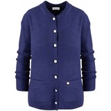 Pri Classic warm thick short cardigan sweater EMILIA decorative buttons | shoptok.hr
