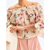 Sinsay Viskozna bluzka s volanima i cvjetnim uzorkom | shoptok.hr