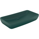  Luksuzni pravokutni umivaonik mat zeleni 71 x 38 cm keramički | Shoptok.si