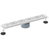  362 Stepeni Odvod za Tuš s Dizajnom Vodilice Srebrno 60 cm | shoptok.hr