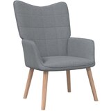  The Living Store Stol za sproščanje svetlo sivo blago - Stol Za Sproščanje, (21440519) Cene