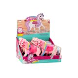  Figurica konja sa šarenom grivom, sedlo, četka, bijelo ružičasta | shoptok.hr