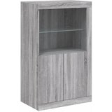  Bočni ormarić s LED svjetlima boja hrasta sonome | shoptok.hr