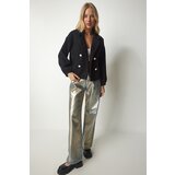  Women's Black Metal Buttoned Cachet Jacket | Eponuda.ba