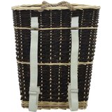 vidaXL Nahrbtnik za prenašanje drv s trakovi 50x44x58 cm naravna vrba | Shoptok.si