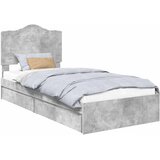  s od storage Betonski sivi 90 x 190 cm Konstruirano drvo | shoptok.hr