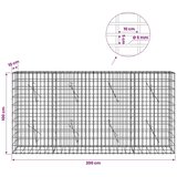  Gabion s žicom debljine 5 mm i mrežom 5x10 cm 200x10x100 cm - 10 cm 100 cm 200 cm | shoptok.hr