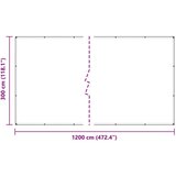 CERADA s rupama *Transparent*an 3 x 12 m Polietilen - 3 x 12 m | shoptok.hr