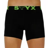 STYX MEN'S BOXERS LONG SPORTS RUBBER Muške bokserice, crna, veličina