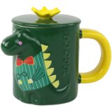 Zelena šalica s dinosaurom 400 ml | shoptok.hr