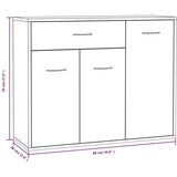  Komoda boja dimljenog hrasta 88x30x70 cm od konstruiranog drva | shoptok.hr