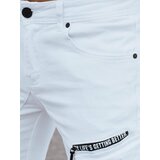 DStreet Men's Denim Cargo Pants White cene