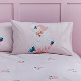 Catherine Lansfield Rožnata posteljnina za zakonsko posteljo 200x200 cm Vintage Christmas Santa – | Shoptok.si