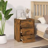  Nočna omarica dimljeni hrast 50x36x60 cm inženirski les, (20731077) | Shoptok.si