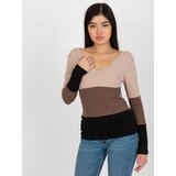 RUE PARIS Blouse-RV-BZ-8429.31P-black-beige | Shoptok.si