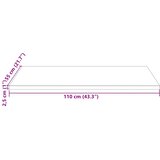  Ploča za stol bijela 110x55x2,5 cm masivna borovina pravokutna | shoptok.hr