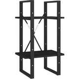 Maison Chic Knjižna omara - Knjižni regal 2-nadstropna črna 40x30x70 cm trdna borovina, (21726215) | Shoptok.si
