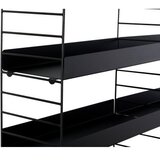 Hanah home Zidna polica Cm-068, 98x21x100 cm, Crna | Eponuda.ba
