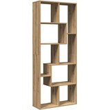 Pregrada regal za knjige boja hrasta 67x25x161,5 cm drveni Slike