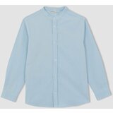 Defacto Boy Regular Fit Standing Collar Long Sleeve Shirt Cene