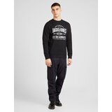 Jack & Jones Majica 'JJJEANS' črna / off-bela | Shoptok.si