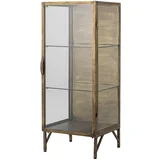 Metalna vitrina u zlatnoj boji 45x110x40 cm Saone –