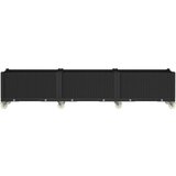  Vrtna sadilica s kotačima crna 240 x 50 x 54 cm PP | shoptok.hr