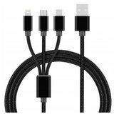 Msonic USB kabel Micro USB, TYPE-C USB, Lightning za polnjenje mobilnih naprav 3v1 2A 1m, (20442401) | Shoptok.si