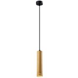Candellux Lighting Viseča svetilka s kovinskim senčnikom v črni in zlati barvi ø 7 cm Tubo - Candellux Lighting Cene