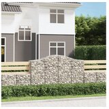  Obokane gabion košare 7 kosov 200x50x120/140cm pocinkano železo | Shoptok.si