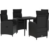  Set stolića za sofu s jastukom s jastukom 5 pcs Crna | shoptok.hr