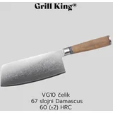Damascus azijski nož šefa kuhinje, 18 cm