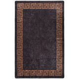  Perivi tepih 160 x 230 cm crno-zlatni protuklizni | shoptok.hr